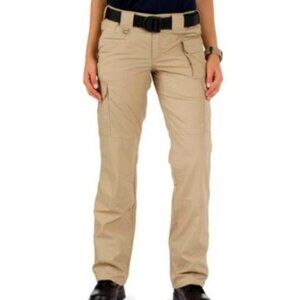 5.11 Tactical | Womens Pro Ripstop Straight leg Cago pocket Pants Tan